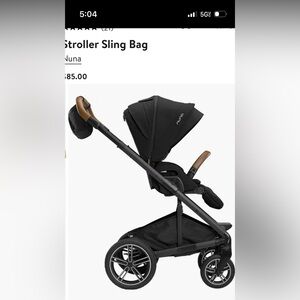 Nuna stroller sling bag missing strap in good condition